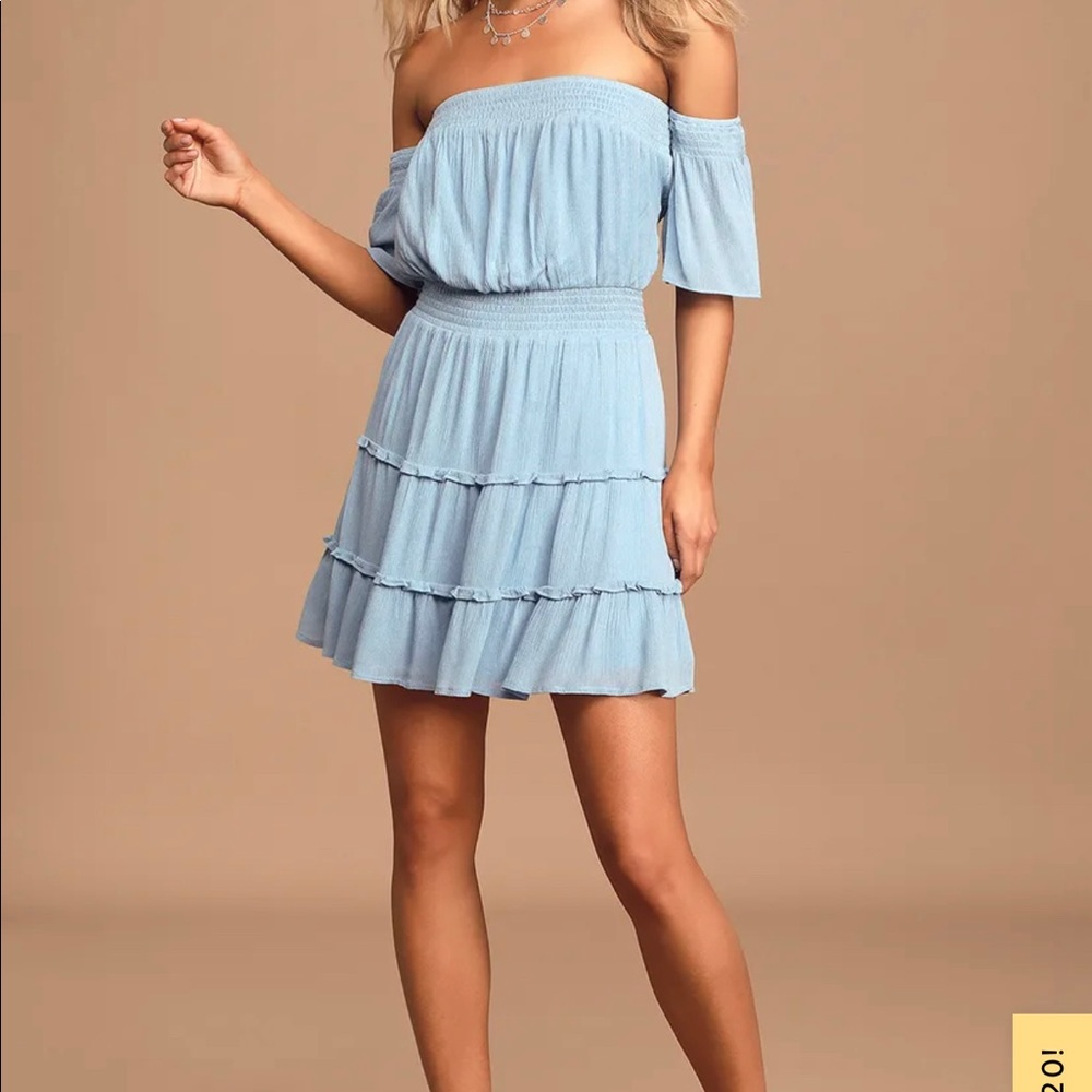 Off shoulder mini dress